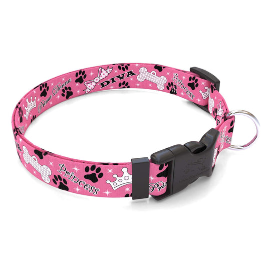 Personalized Diva Dog Dog Collar