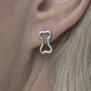 Dog Bone Post Earrings, Bone-Ah-Petite