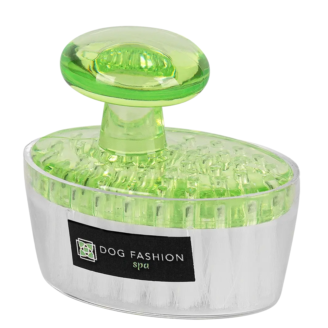 Green Face and Paw Brush by Dog Fashion Spa
