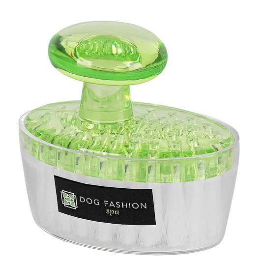 Green Face and Paw Brush by Dog Fashion Spa