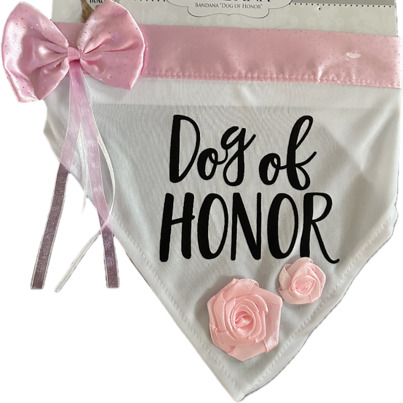 Dog of Honor Wedding Bandana - Southlake Paws