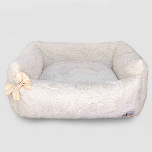Hello Doggie Dolce Vita Dog Satin Handmade Handmade in the USA Bed