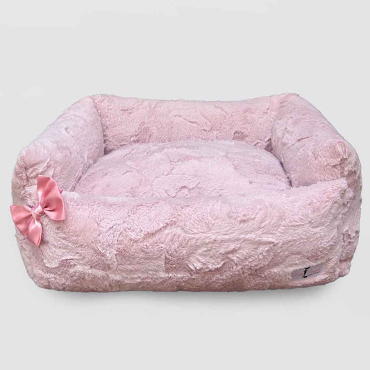 Hello Doggie Dolce Vita Dog Satin Handmade Handmade in the USA Bed