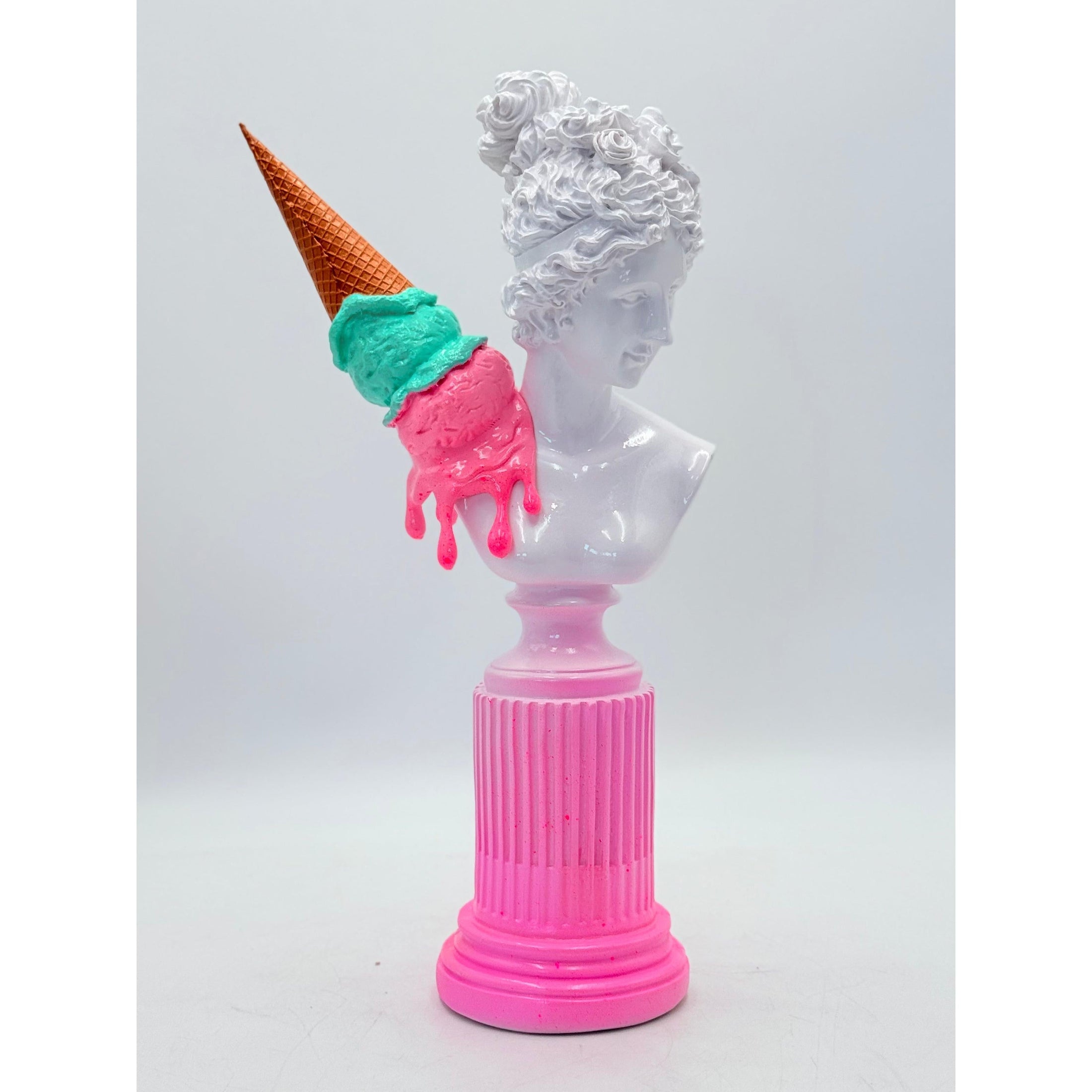 Venus Ice Cream Sculpture - Pink & Blue Gelato Edition - pink and blue gelato venus ice cream sculpture, luxury sculpture…