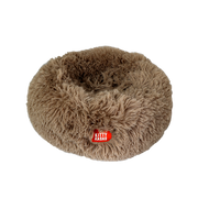 Kitty Kasa Plush Donut Cat Bed Brown Plush