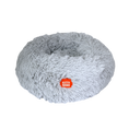 Load image into Gallery viewer, Kitty Kasa Plush Donut Cat Bed Grey Plush
