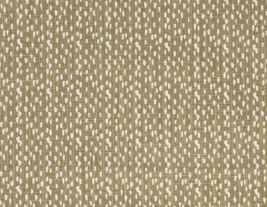 Tan fabric with a Dottie pattern featuring white dots, part of the Southlake Paws Blanket and Bone Toy Set.