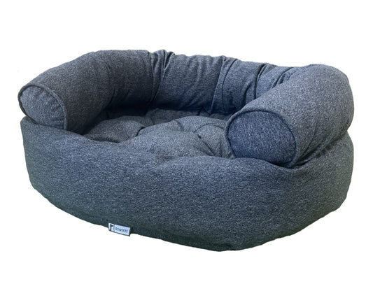 Bowsers Double Donut Calming Dog Bed in arctica