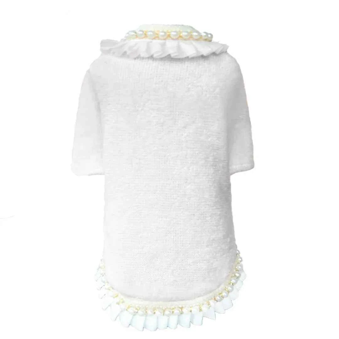 Dream Pearls Dog Sweater Pink