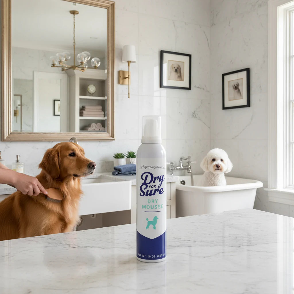 Dry For Sure Dry Mousse 10oz by Chris Christensen professional dog grooming tool Southlake Paws
