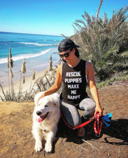 Rescue Puppies Make Me Happy Tank | Gift for Dog Moms
