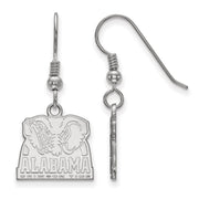 Sterling Silver University of Alabama Small Logo Dangle Earrings