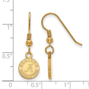 14k Gold Plated Silver Univ. of Alabama XS Dangle Earrings
