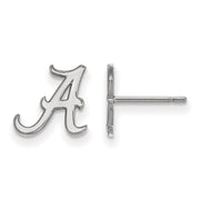 Sterling Silver University of Alabama XS (Tiny) 'A' Post Earrings