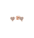 Load image into Gallery viewer, Diamond Heart Stud Earring
