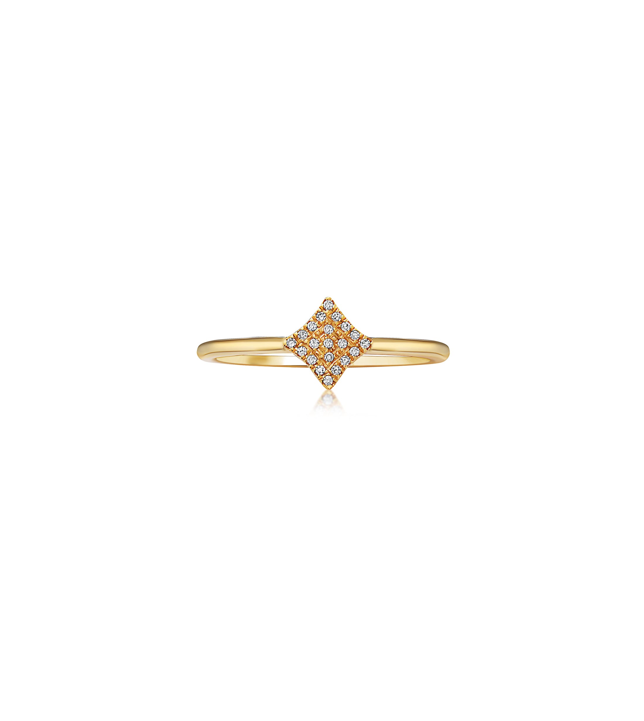 OLIVE & CHAIN Diamond Firework Ring - Yellow Gold, 5.0