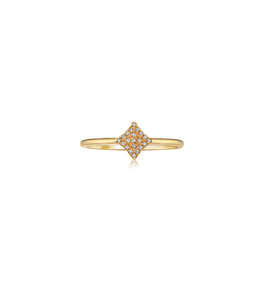 OLIVE & CHAIN Diamond Firework Ring - Yellow Gold, 5.0
