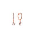 Load image into Gallery viewer, OLIVE & CHAIN Diamond Star Dangle Earring - White Gold, Pair
