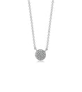Load image into Gallery viewer, OLIVE & CHAIN Diamond Disc Necklace - White Gold

