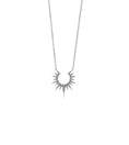 Load image into Gallery viewer, OLIVE & CHAIN Diamond Sunburst Necklace - White Gold
