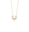 Load image into Gallery viewer, OLIVE & CHAIN Diamond Sunburst Necklace - Yellow Gold
