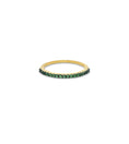 Load image into Gallery viewer, OLIVE & CHAIN Tsavorite Stackable Band - Yellow Gold, 5.0
