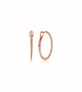 Load image into Gallery viewer, OLIVE & CHAIN Diamond Slim Hoop Earring - Yellow Gold, Large
