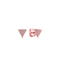 Load image into Gallery viewer, OLIVE & CHAIN Diamond Triangle Stud Earring - Yellow Gold, Large, Pair
