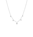Load image into Gallery viewer, OLIVE & CHAIN Diamond Mix Shape Dangle Necklace - White Gold

