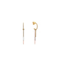 Load image into Gallery viewer, OLIVE & CHAIN Diamond Triple Bar Stacked Earring - Two-Tone Gold
