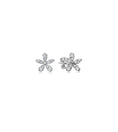 Load image into Gallery viewer, OLIVE & CHAIN Diamond Flower Stud Earring - White Gold
