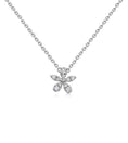 Load image into Gallery viewer, OLIVE & CHAIN Diamond Flower Necklace - White Gold
