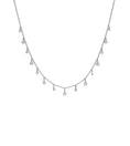 Load image into Gallery viewer, OLIVE & CHAIN Diamond Round Dangle Necklace - White Gold
