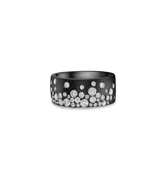 OLIVE & CHAIN Diamond Celestial Signature Cigar Band - Yellow Gold, 6.5