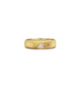 Load image into Gallery viewer, OLIVE & CHAIN Diamond Trillion Flush Band - Yellow Gold, 5.0
