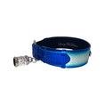 Load image into Gallery viewer, Multi-Tone Blue & Silver Snake Classic Collar

