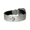 Load image into Gallery viewer, Stunning Silver Snake/Swarovski Crystal Hardware Collar
