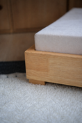 Load image into Gallery viewer, The Haven — Luxury Handcrafted Dog Bed | Solid Wood, Orthopedic, Waterproof lined
