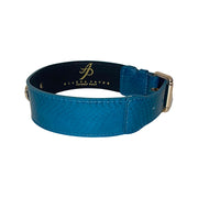 Dark Turquoise Classic Style Snake Collar With Classic Gold Hardware