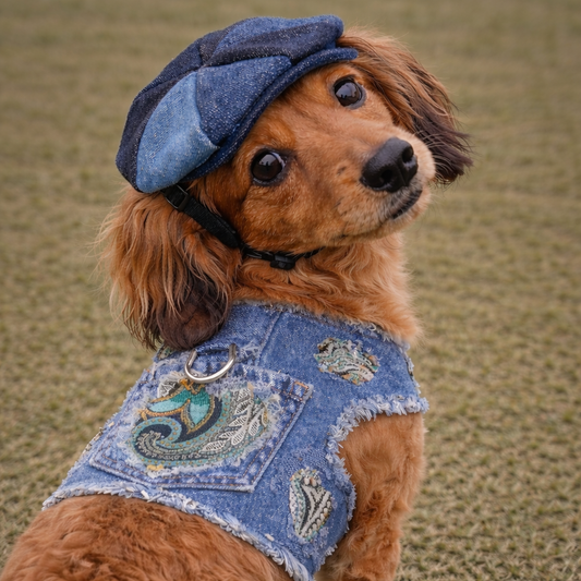 Denim Newsboy Hat