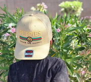 Pup Lux Custom Dog Snapback Hat | Gift for Dog Lovers | Tan Trucker