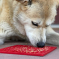 Load image into Gallery viewer, "Peace" Christmas Tree emat - Enrichment Lick Mat for Dogs and Cats | Christmas Tree design | SodaPup
