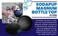 Load image into Gallery viewer, Magnum Bottle Top Flyer Ultra Durable Rubber Retrieving Frisbee - Large - Black
