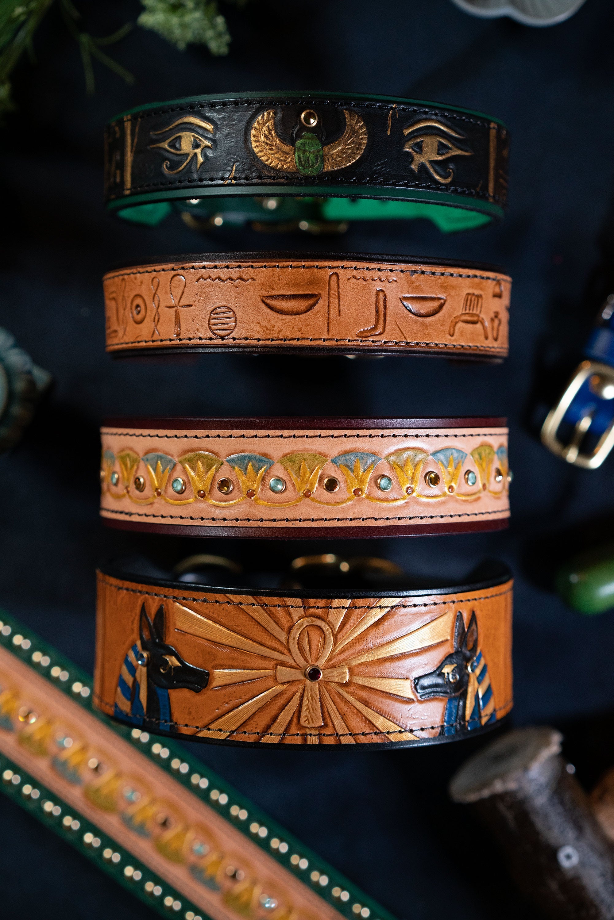 Ancient Egyptian Anubis Dog Collar 