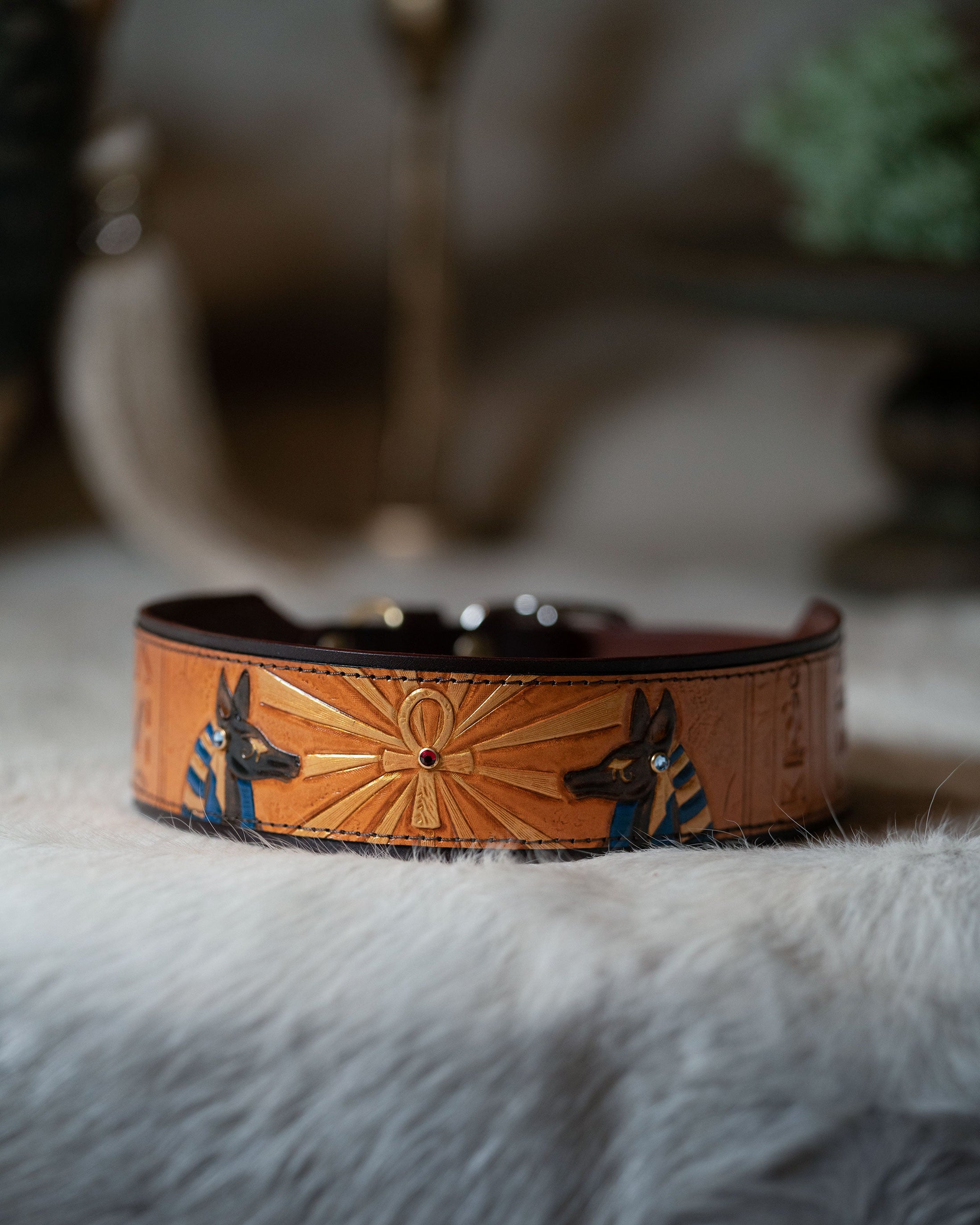 Ancient Egyptian Anubis Dog Collar 