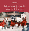 Load image into Gallery viewer, Tribeca adjustable velcro raincoat -  Burgundy
