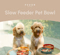 Load image into Gallery viewer, [Wave] Slow Feeder Dog Bowls - Pink / Beige / Orange
