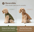 Load image into Gallery viewer, Reversible Dog Vest Jacket - Green Brown
