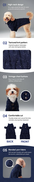 Load image into Gallery viewer, GLACIER PET SWEATER - NAVY
