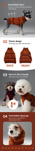 Load image into Gallery viewer, Pretzel Pet Sweater - Tofee Orange
